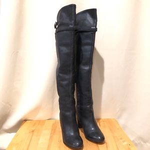 Sutton Leather Thigh High Boots